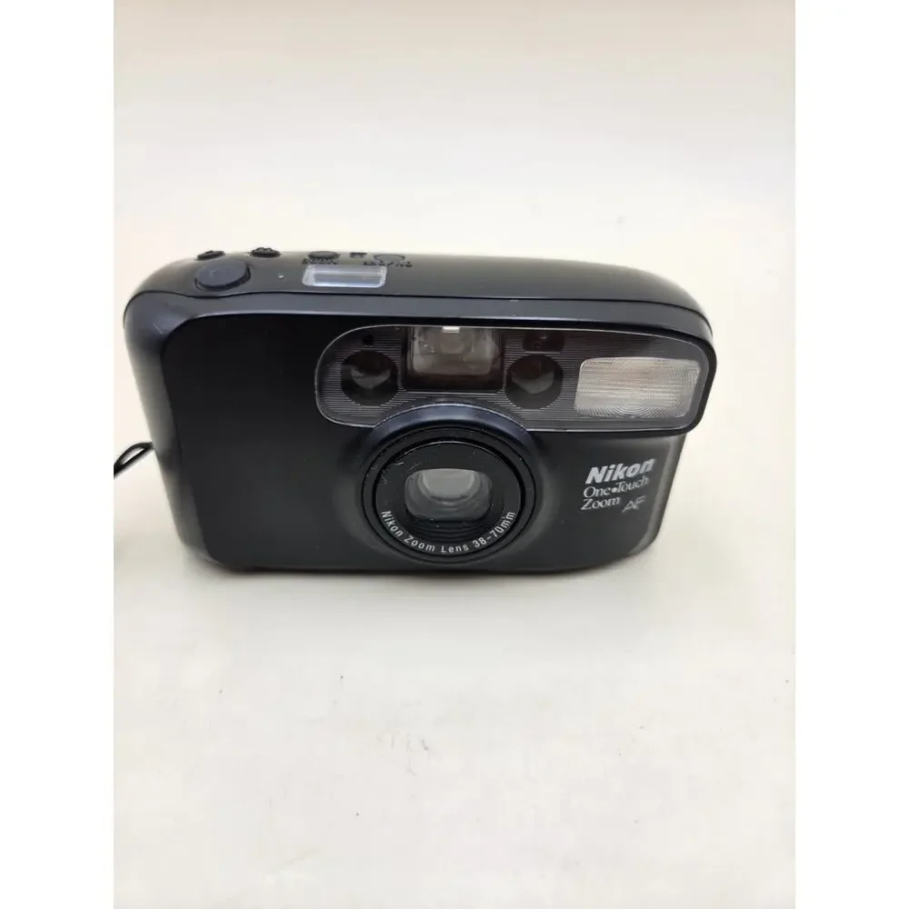 Nikon One Touch Zoom AF Quartz Date 35mm point and shoot film camera Black